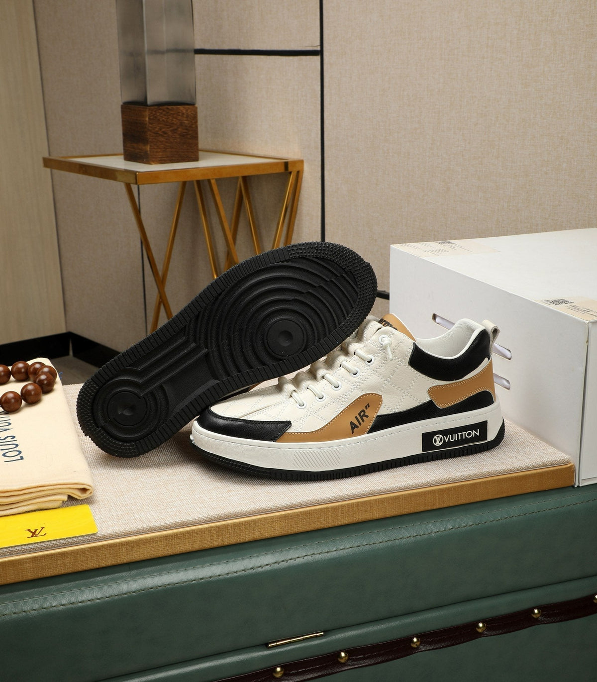 LV AIR SUPERME SNEAKER WHITE