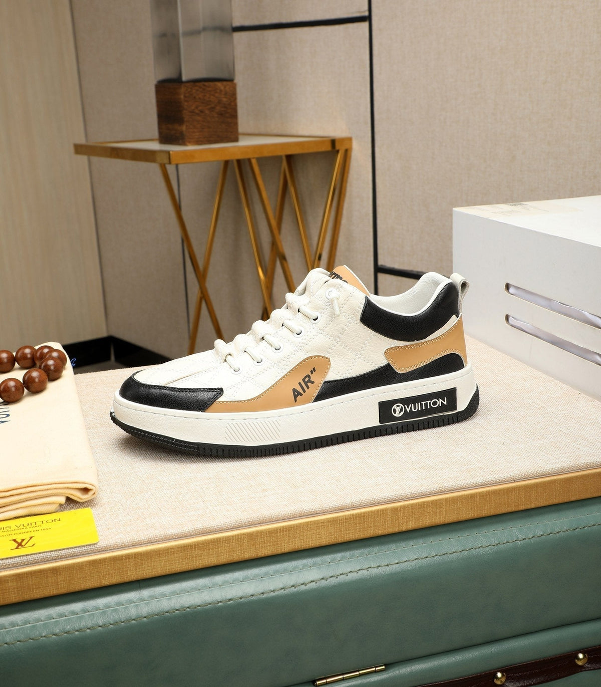 LV AIR SUPERME SNEAKER WHITE