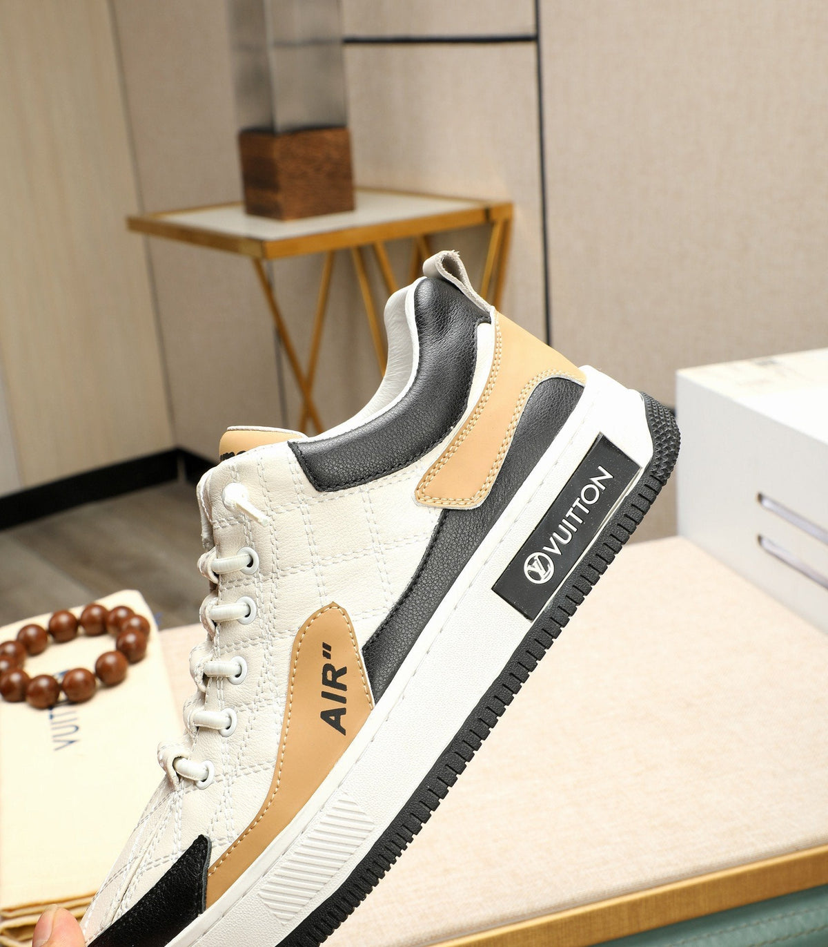LV AIR SUPERME SNEAKER WHITE