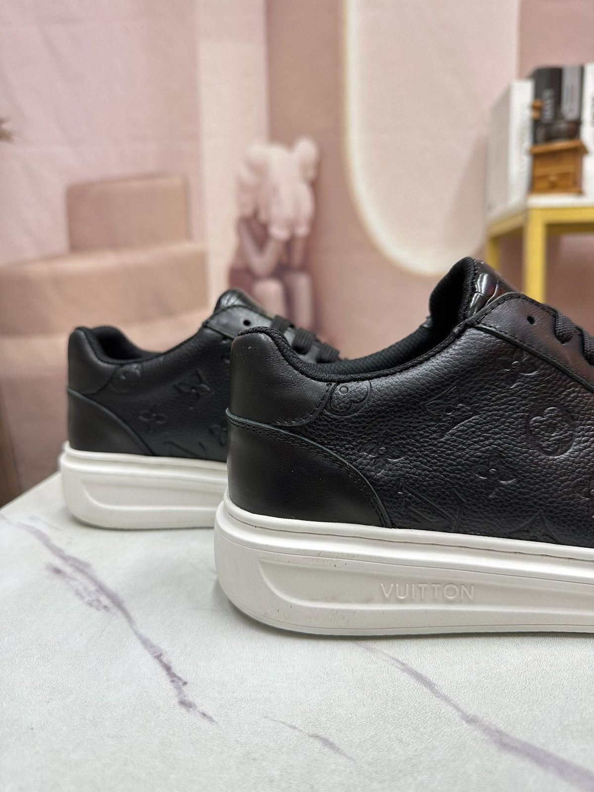 LV MENS MATCH UP SNEAKER MONOGRAM BLACK