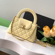 CC kelly Bag Light Yellow Calfskin
