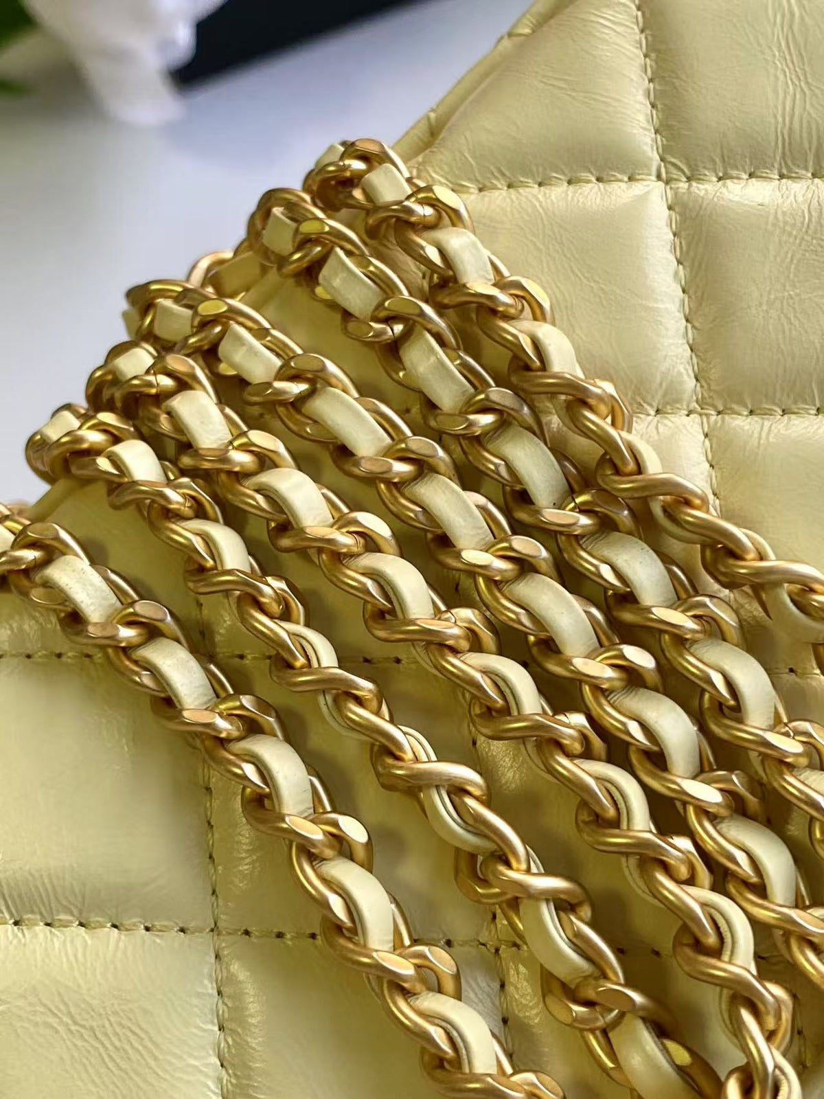 CC kelly Bag Light Yellow Calfskin
