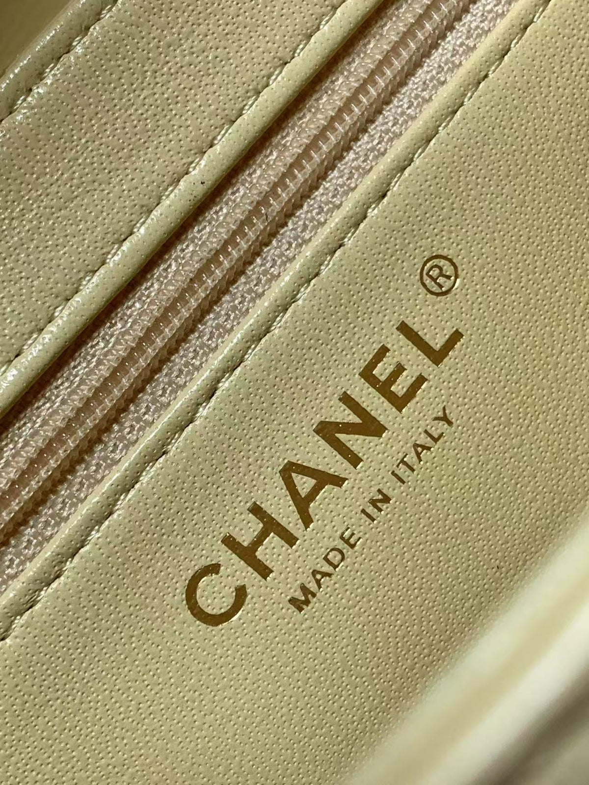 CC kelly Bag Light Yellow Calfskin