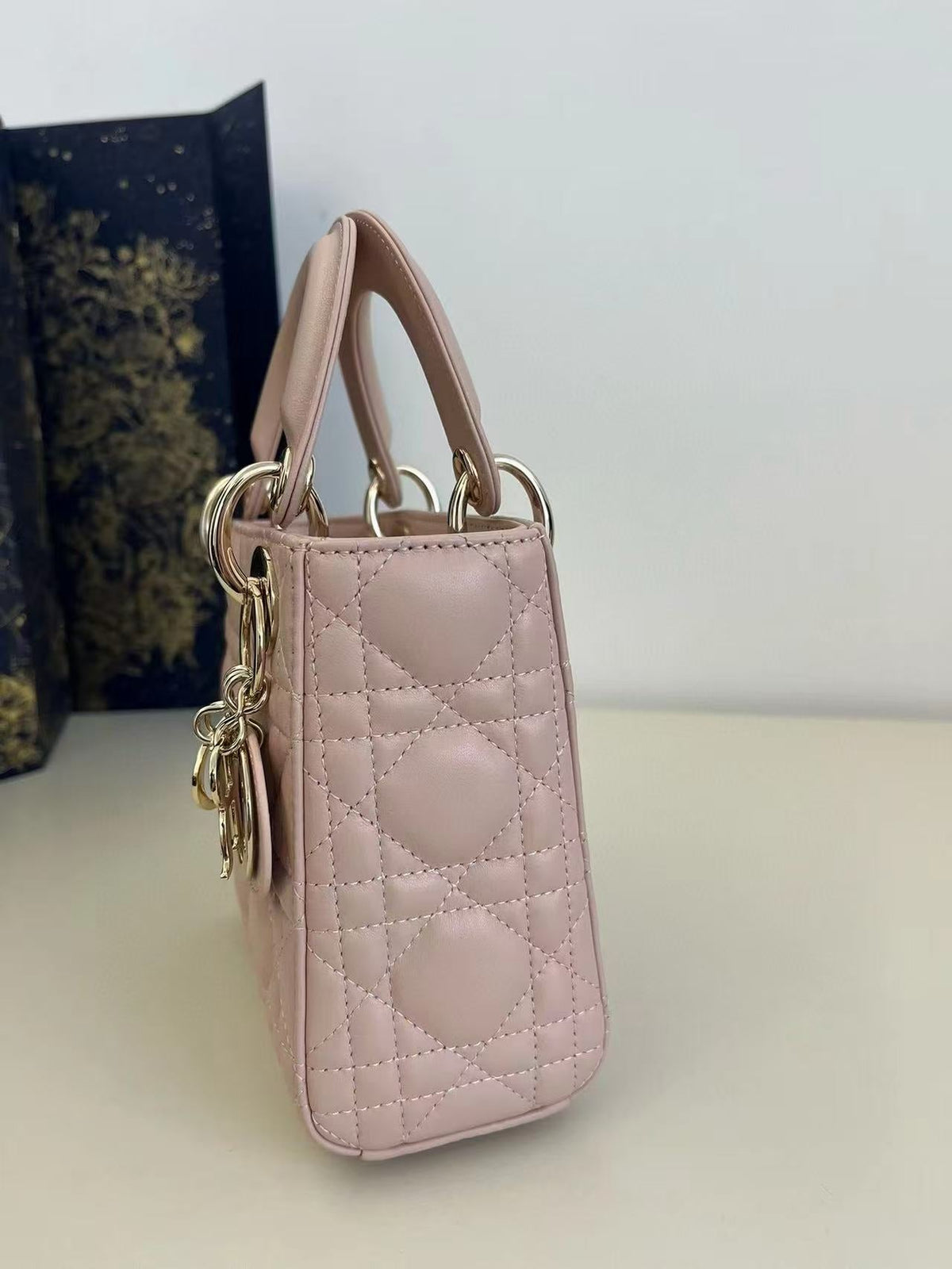 CD Mini Bag 17 Pink Calfskin