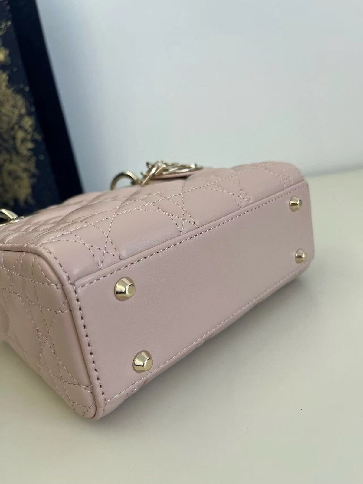 CD Mini Bag 17 Pink Calfskin