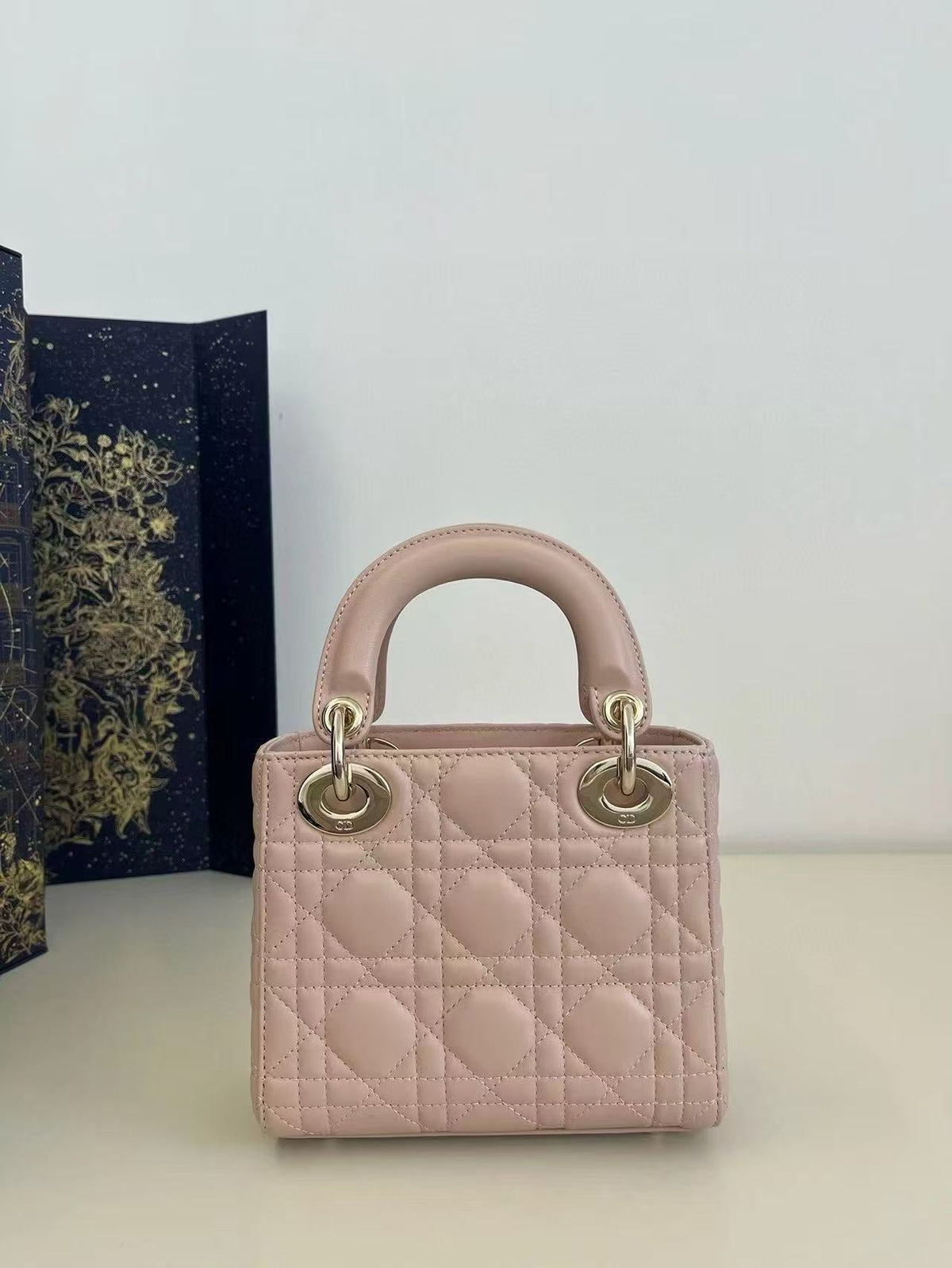 CD Mini Bag 17 Pink Calfskin