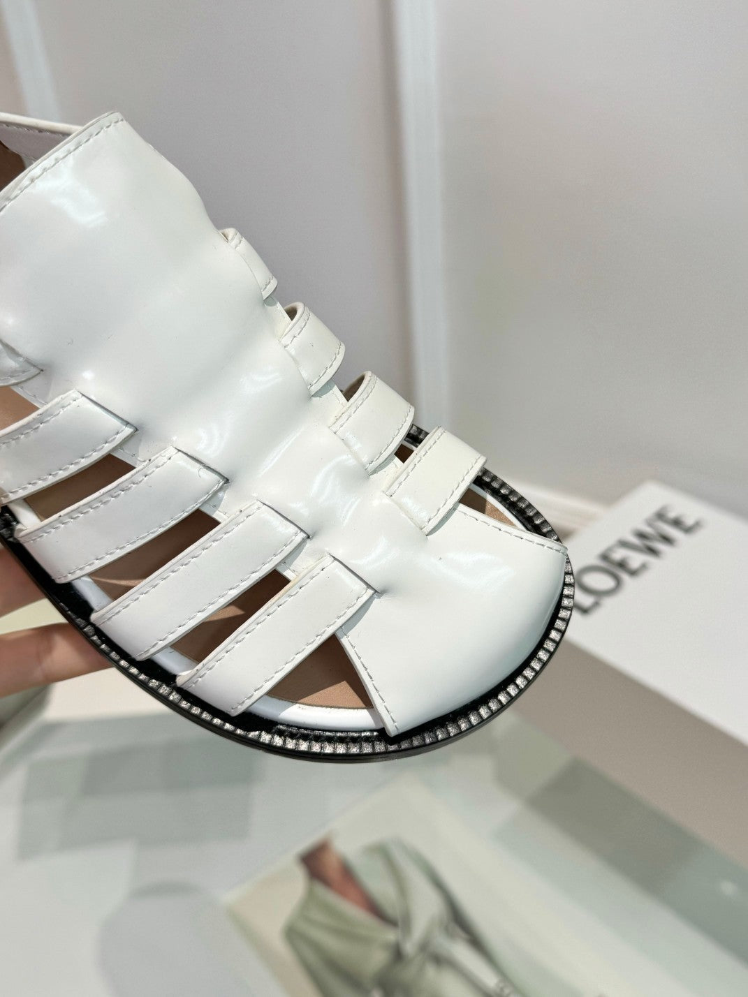 Loewe Campo Sandals Sheepskin