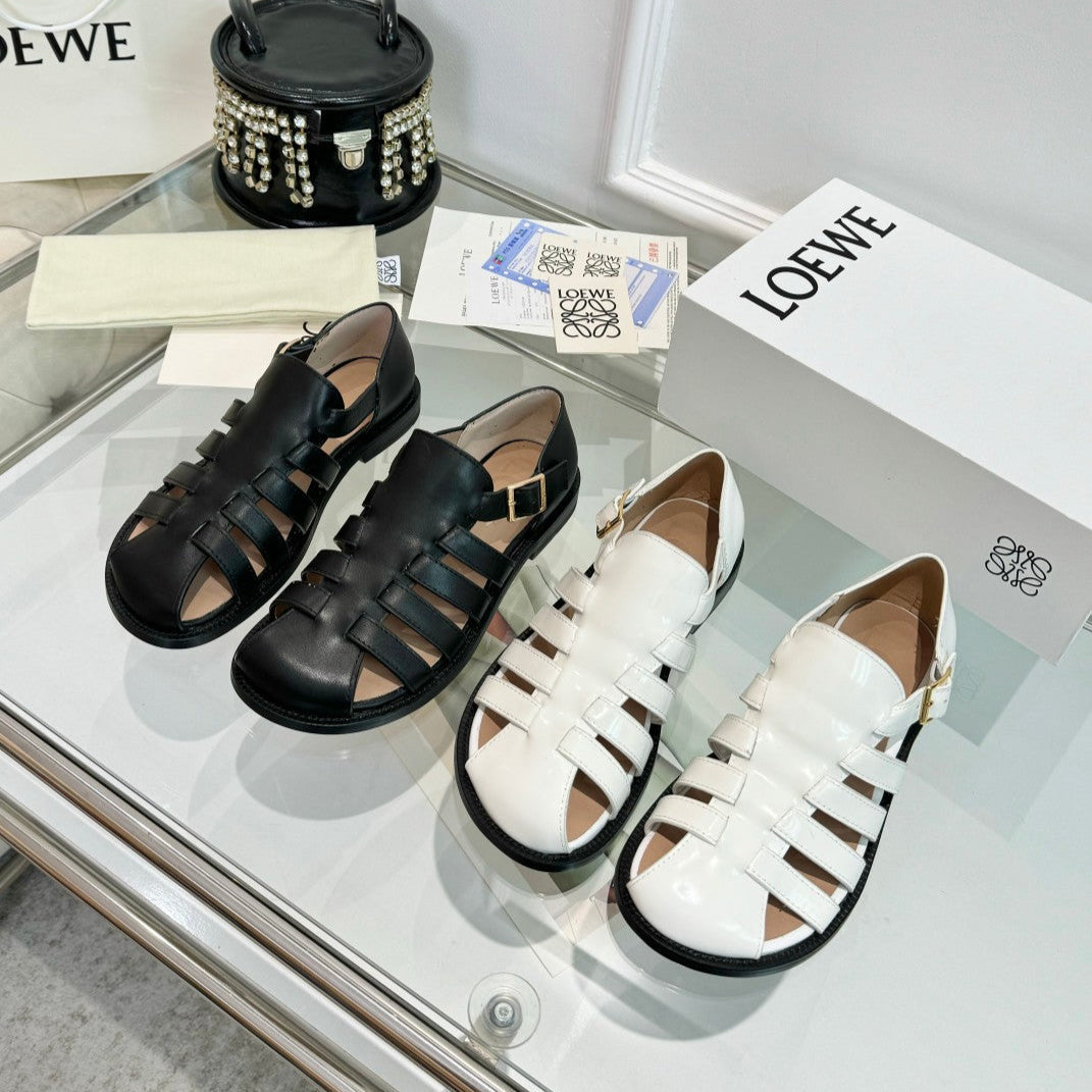 Loewe Campo Sandals Sheepskin