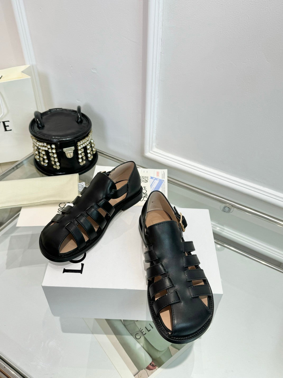 Loewe Campo Sandals Sheepskin