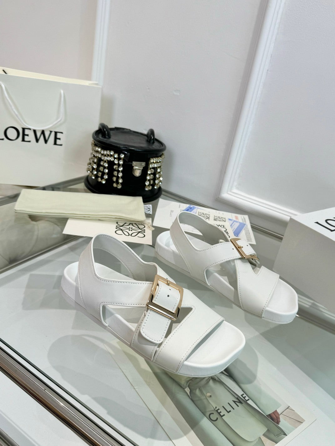 Loewe Ease Buckle Sheepskin Leather 246513
