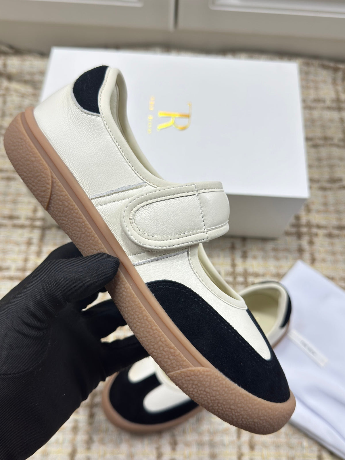 The Row 2025 Ballet Shoe Cowhide Suede 560629