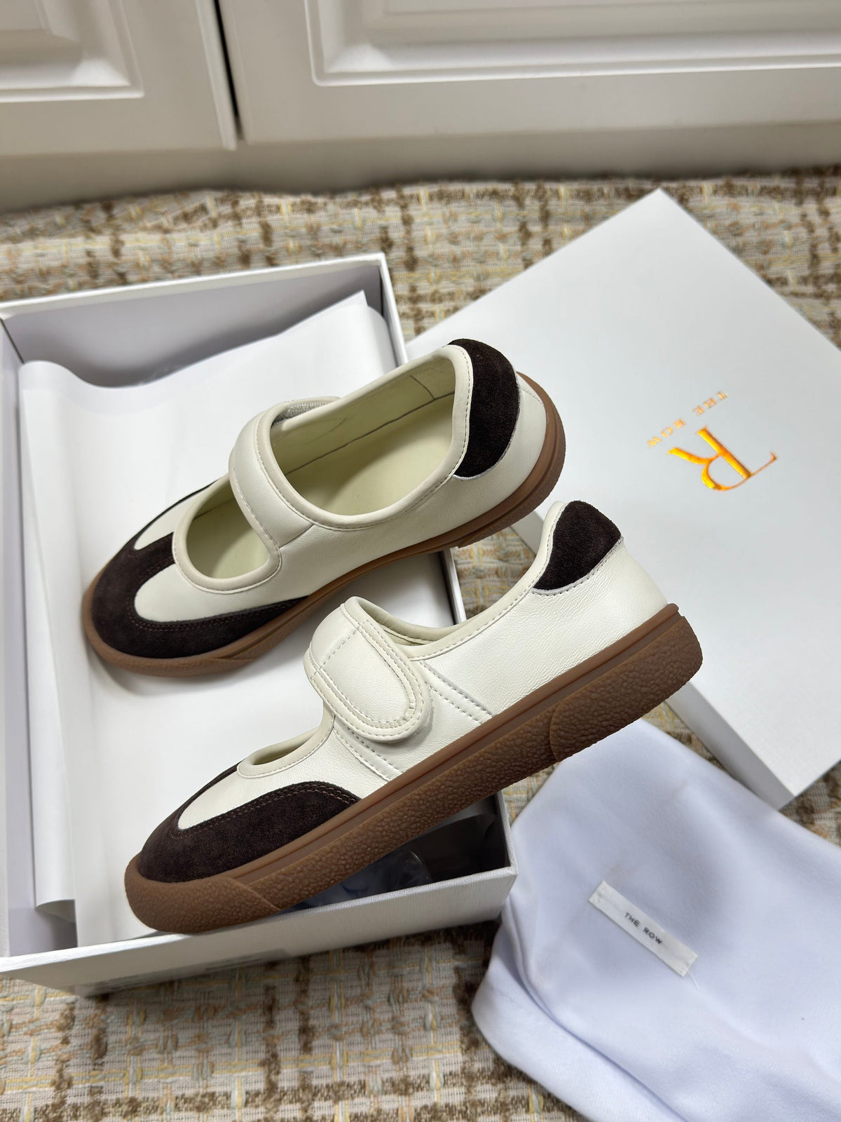 The Row 2025 Ballet Shoe Cowhide Suede 560629