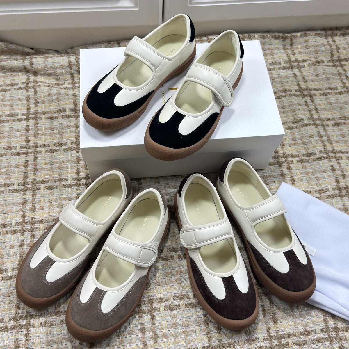 The Row 2025 Ballet Shoe Cowhide Suede 560629