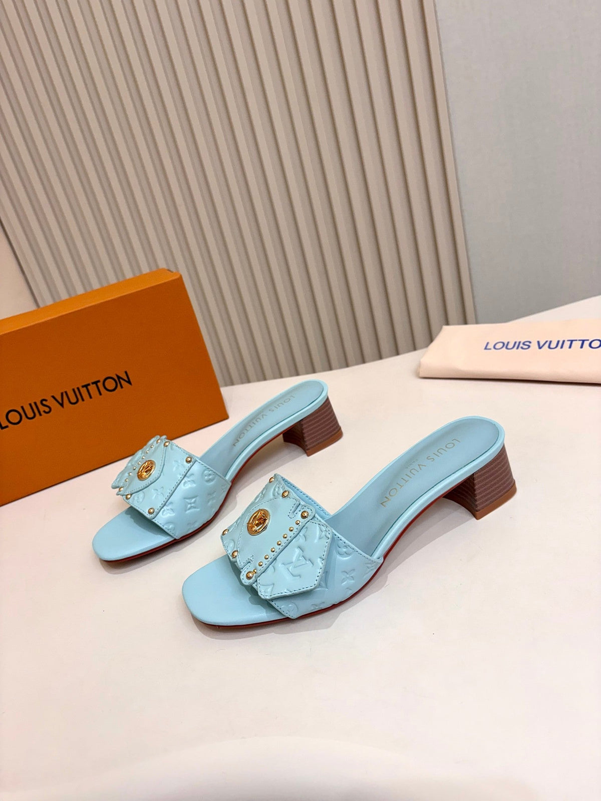 Louis Vuitton 2026 Frame Mules 40mm Calfskin Leather 780512