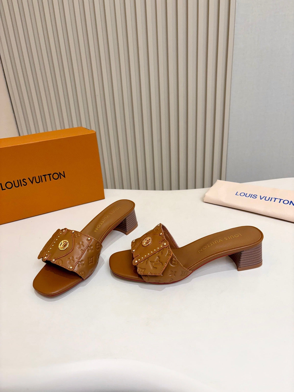 Louis Vuitton 2026 Frame Mules 40mm Calfskin Leather 780512