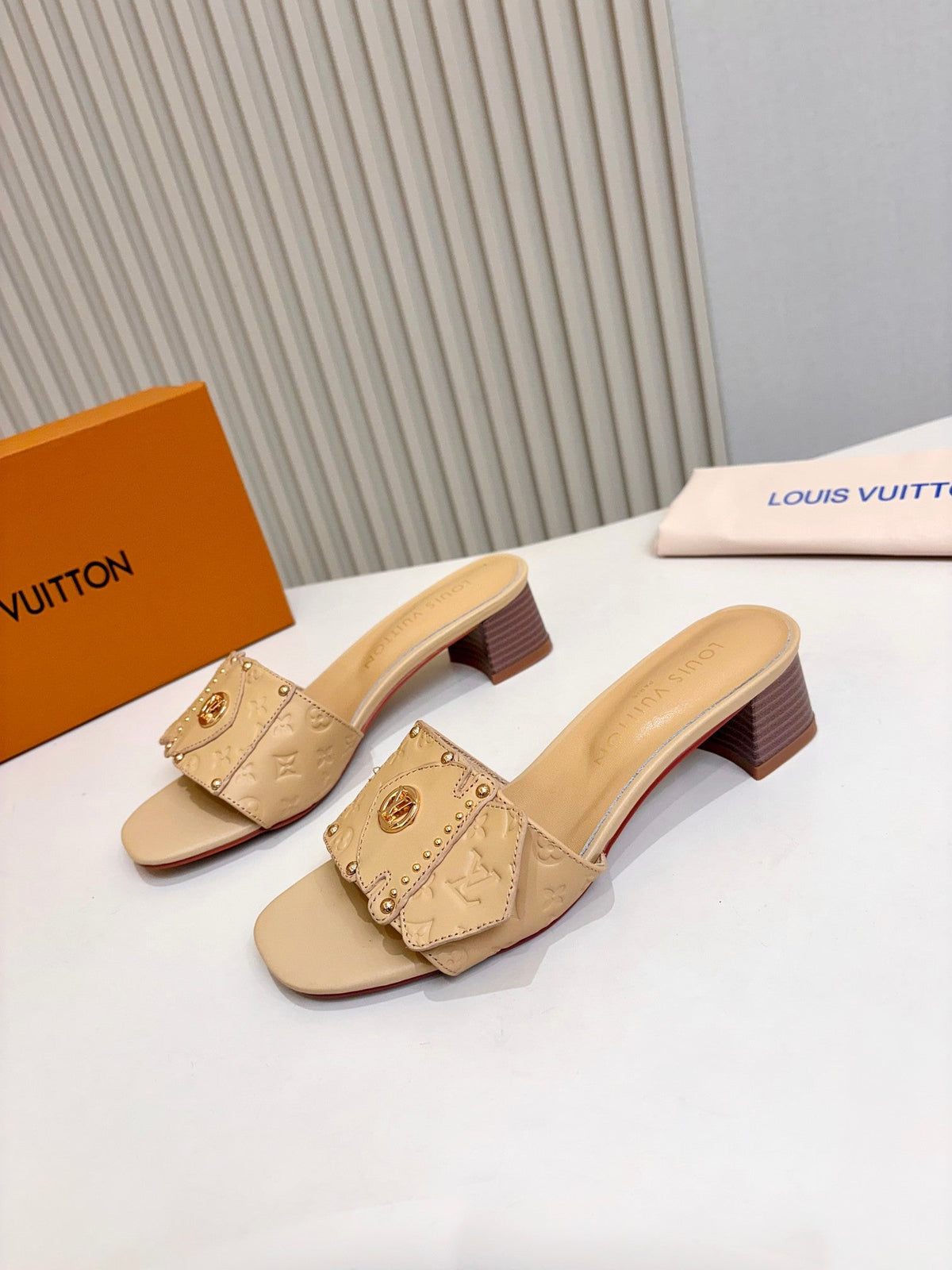 Louis Vuitton 2026 Frame Mules 40mm Calfskin Leather 780512