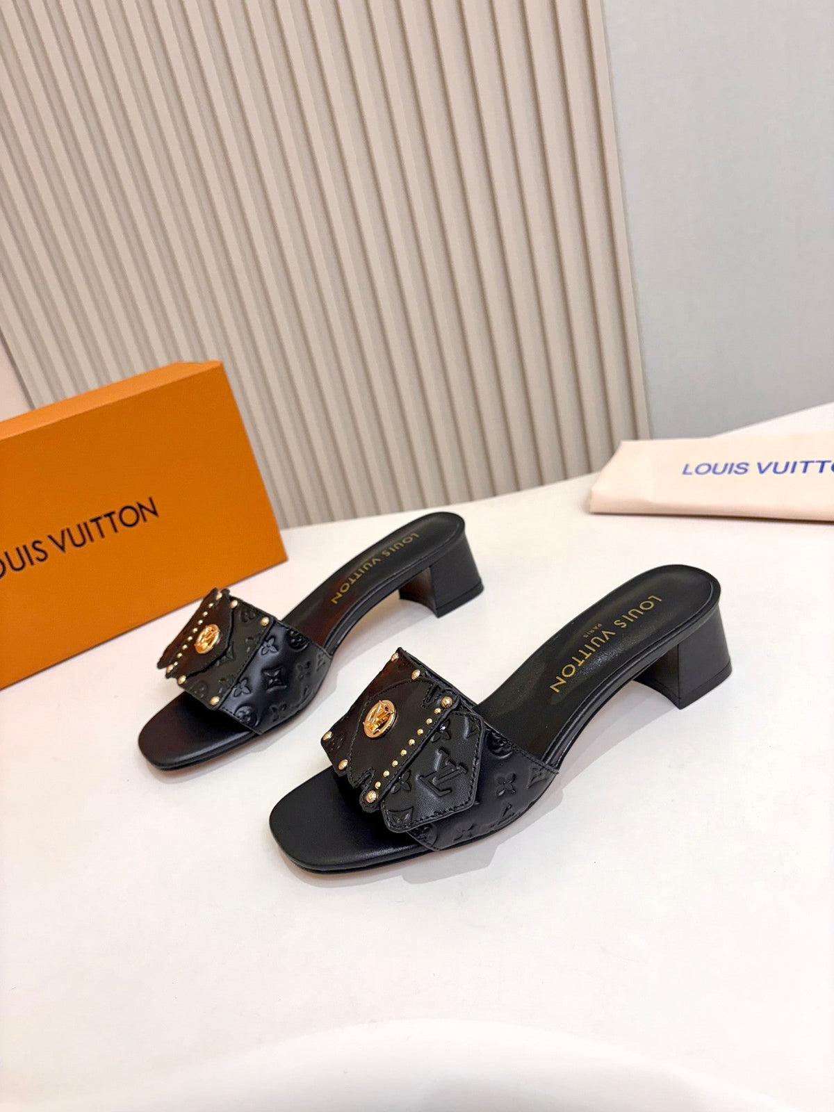 Louis Vuitton 2026 Frame Mules 40mm Calfskin Leather 780512