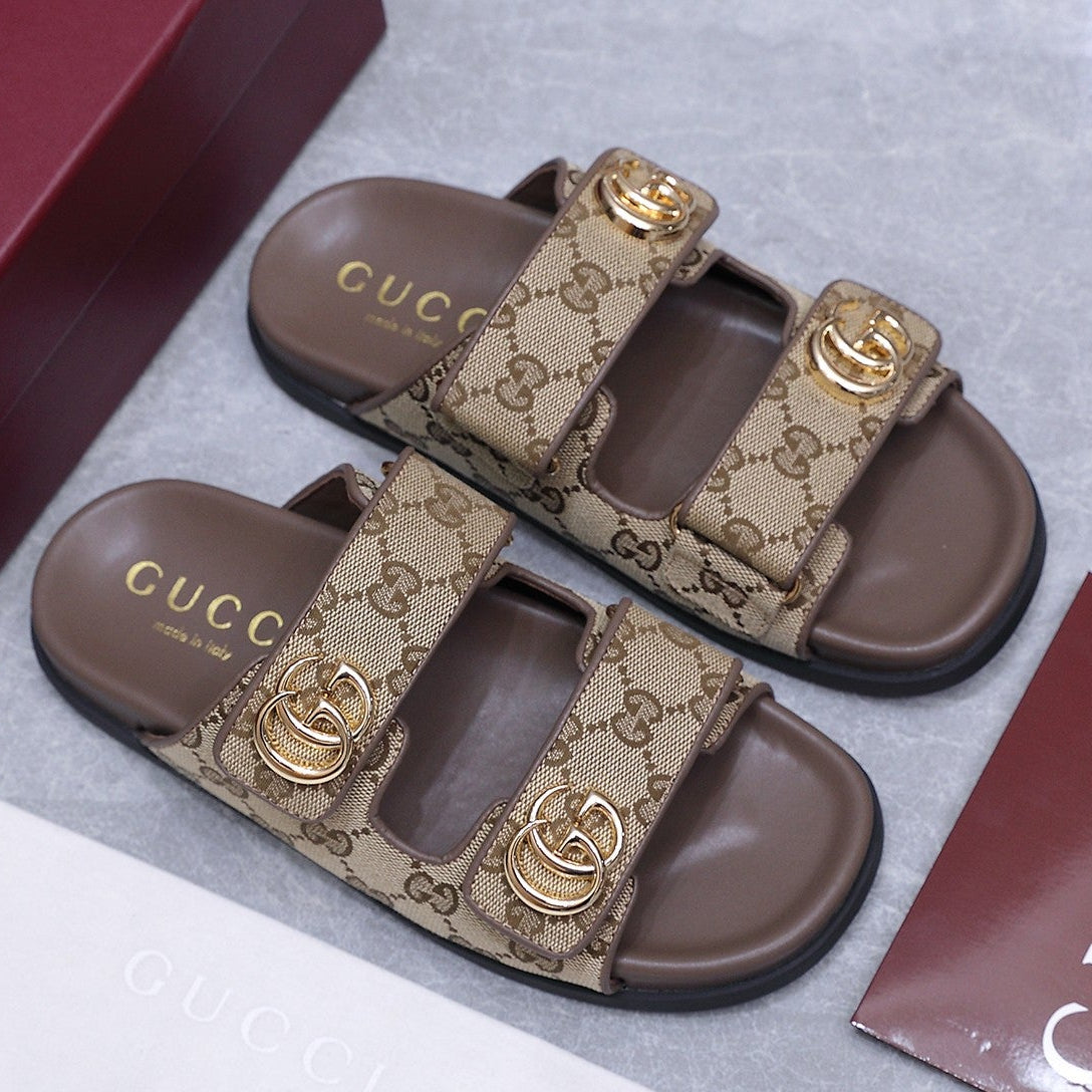 Gucci 2026  Colorway GG Monogram Canvas Slipper 758695