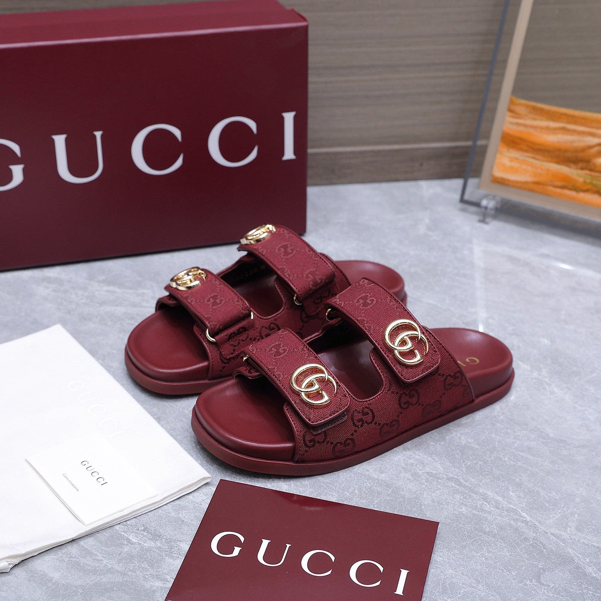 Gucci 2026  Colorway GG Monogram Canvas Slipper 758695