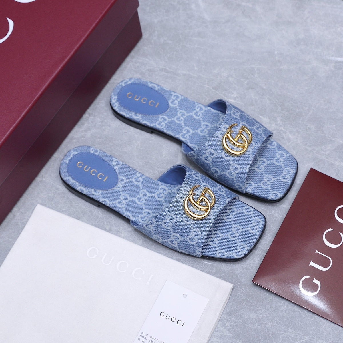 Gucci 2026 Slipper The Signature GG Monogram Canvas Leather 758570