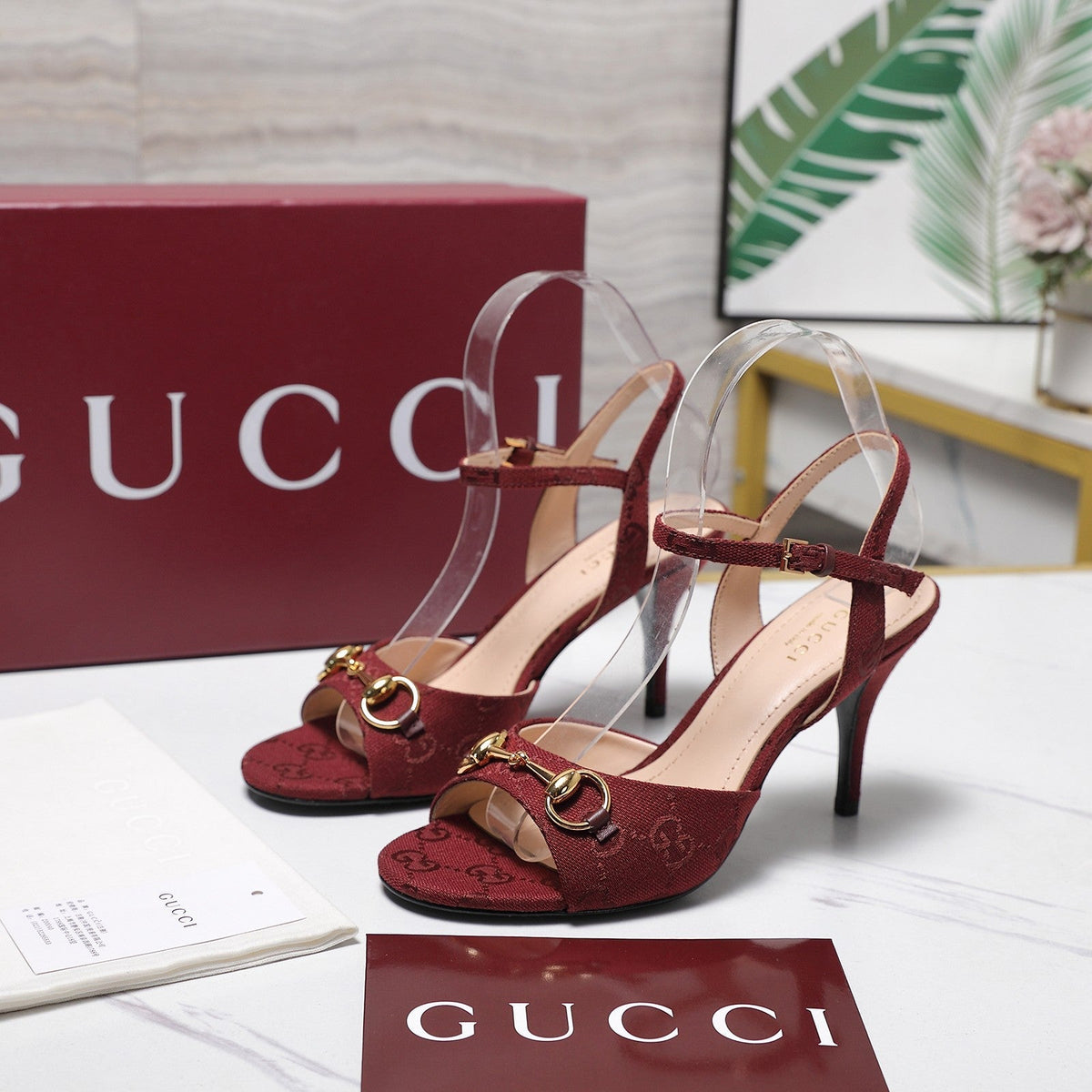 Gucci 2026 Slingback Pumps 85mm Canvas Leather 758584