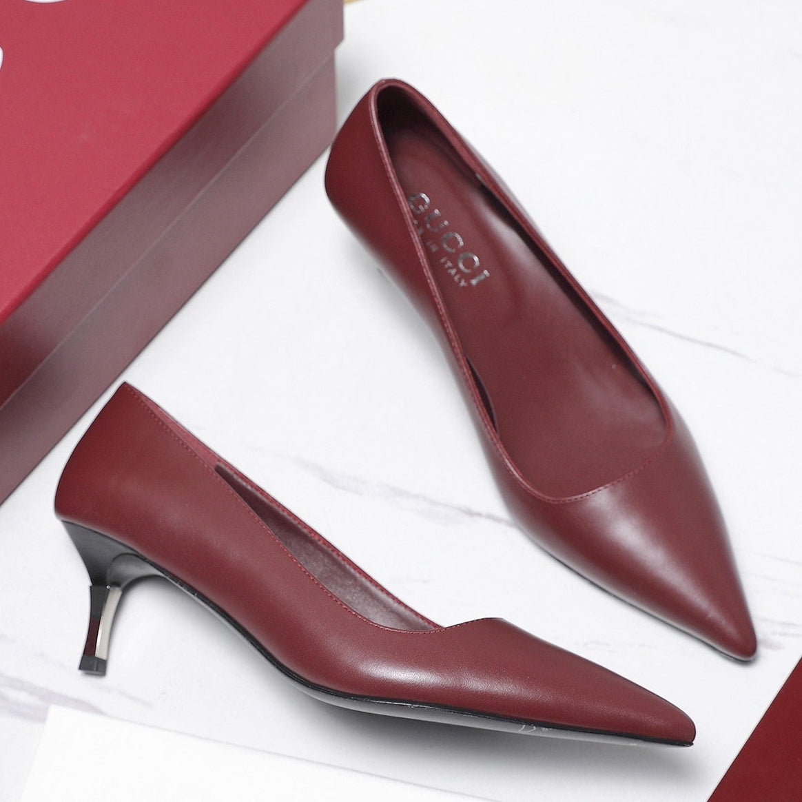 Gucci 2026 GG Bombshell Pumps 55mm Leather 758609