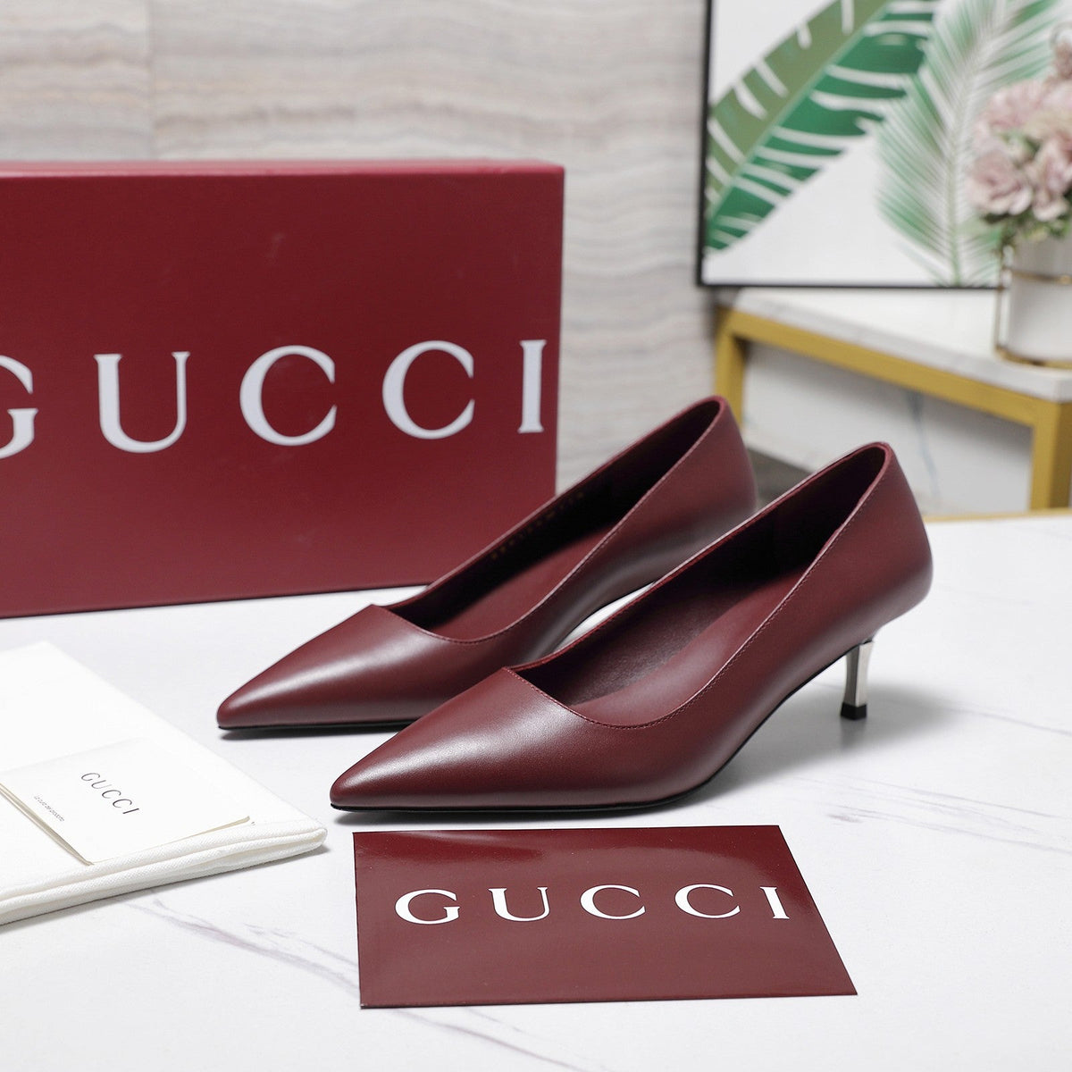 Gucci 2026 GG Bombshell Pumps 55mm Leather 758609