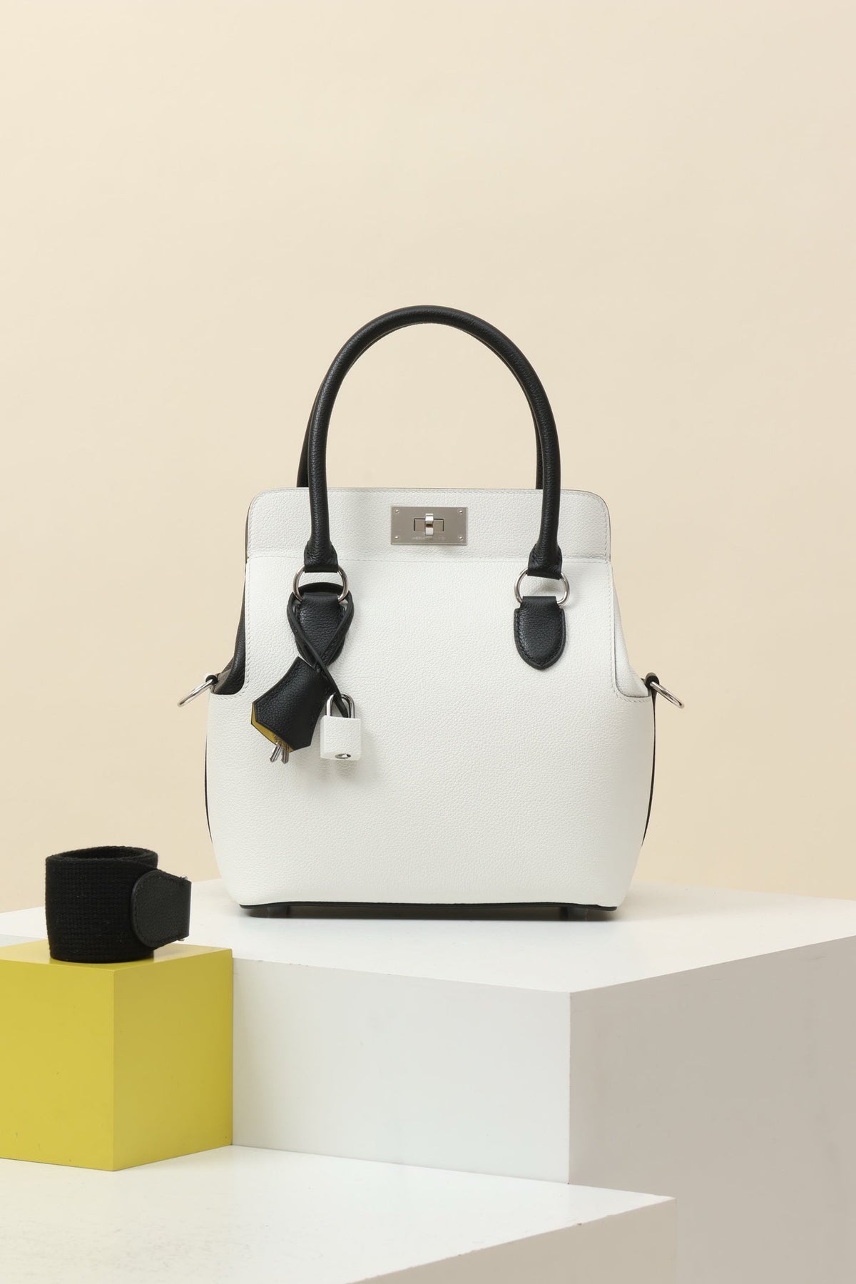 High-end Hermes 2026 Toolbox Bag 21cm Swift Leather