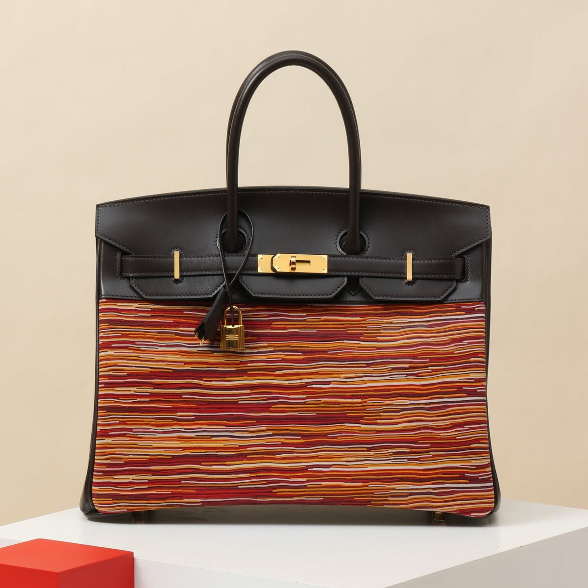 High-end Hermes 2026 Vibrato Birkin Bag 35cm Box Lambskin