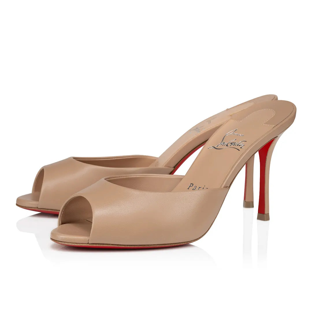 CL 26ss High Heel Mules 85 Smooth Leather