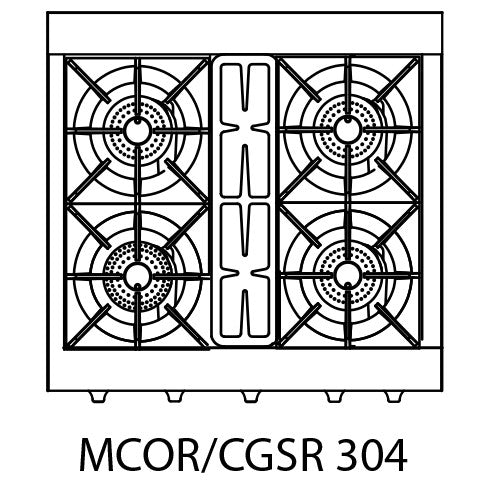 Capital Cooking MCOR304 30" All Gas Culinarian Range