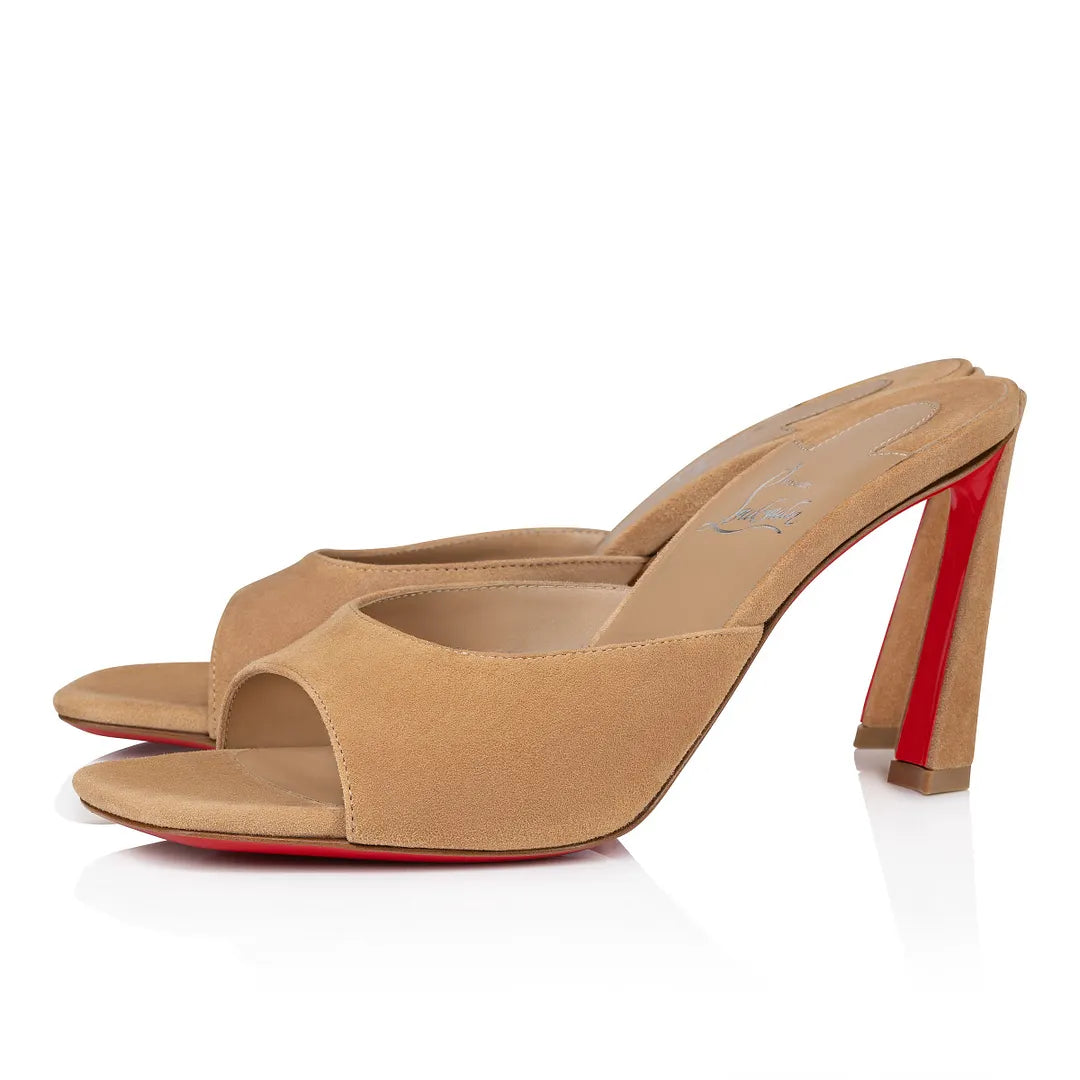 CL 26ss Square-toed High Heel Mules 85 Suede