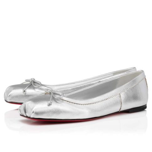 CL Mamadrague Ballerinas Nappa Leather Silver