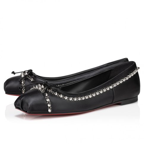 CL Mamadrague Spikes Ballerinas Nappa Leather And Spikes Black