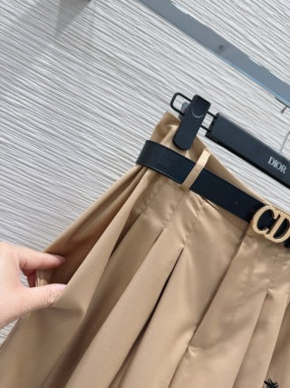 CD 2025 Wide-leg Pants With Drape Polyester Cotton