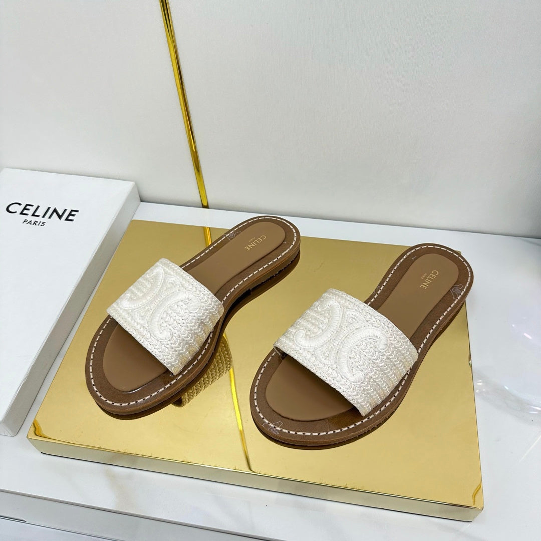Celine 2026 Lympia Sandals Textile 838874