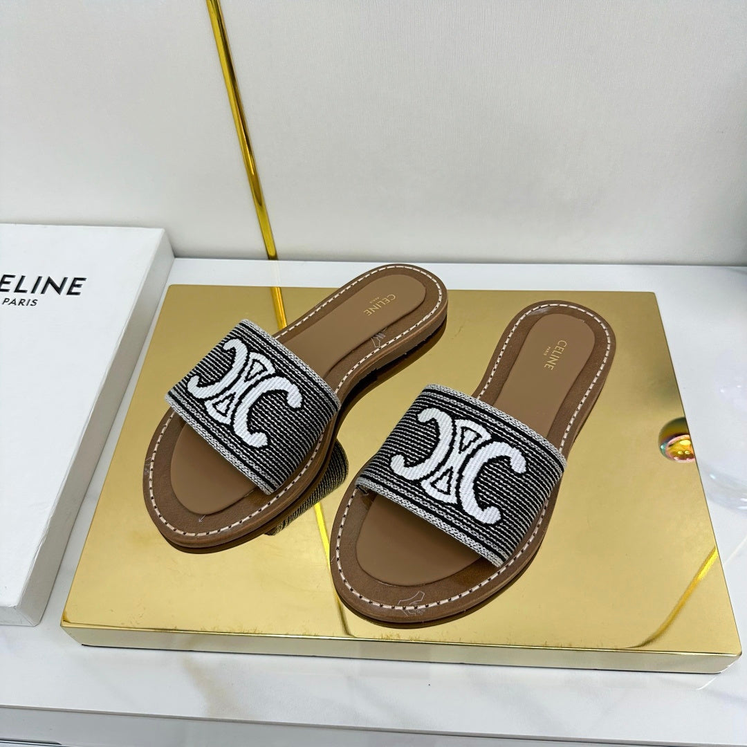 Celine 2026 Lympia Sandals Textile 838874