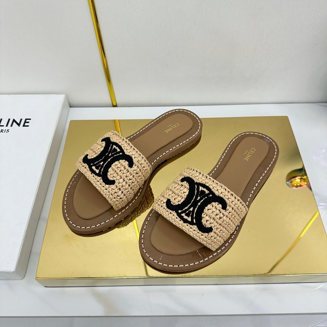 Celine 2026 Lympia Sandals Textile 838874