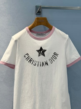 CD 25 Five-pointed Star T-shirt Cotton
