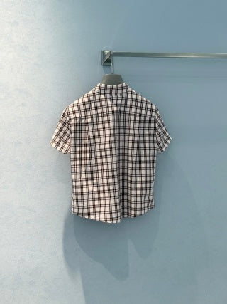 Prada 25 Plaid Set White mix Colors Cotton
