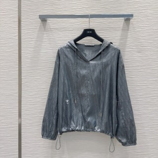 CD 25 Sun Protection Suit Gray and White Polyester