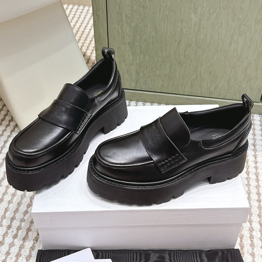 Celine 2026 Triomphe Loafers Suede Calfskin 654897