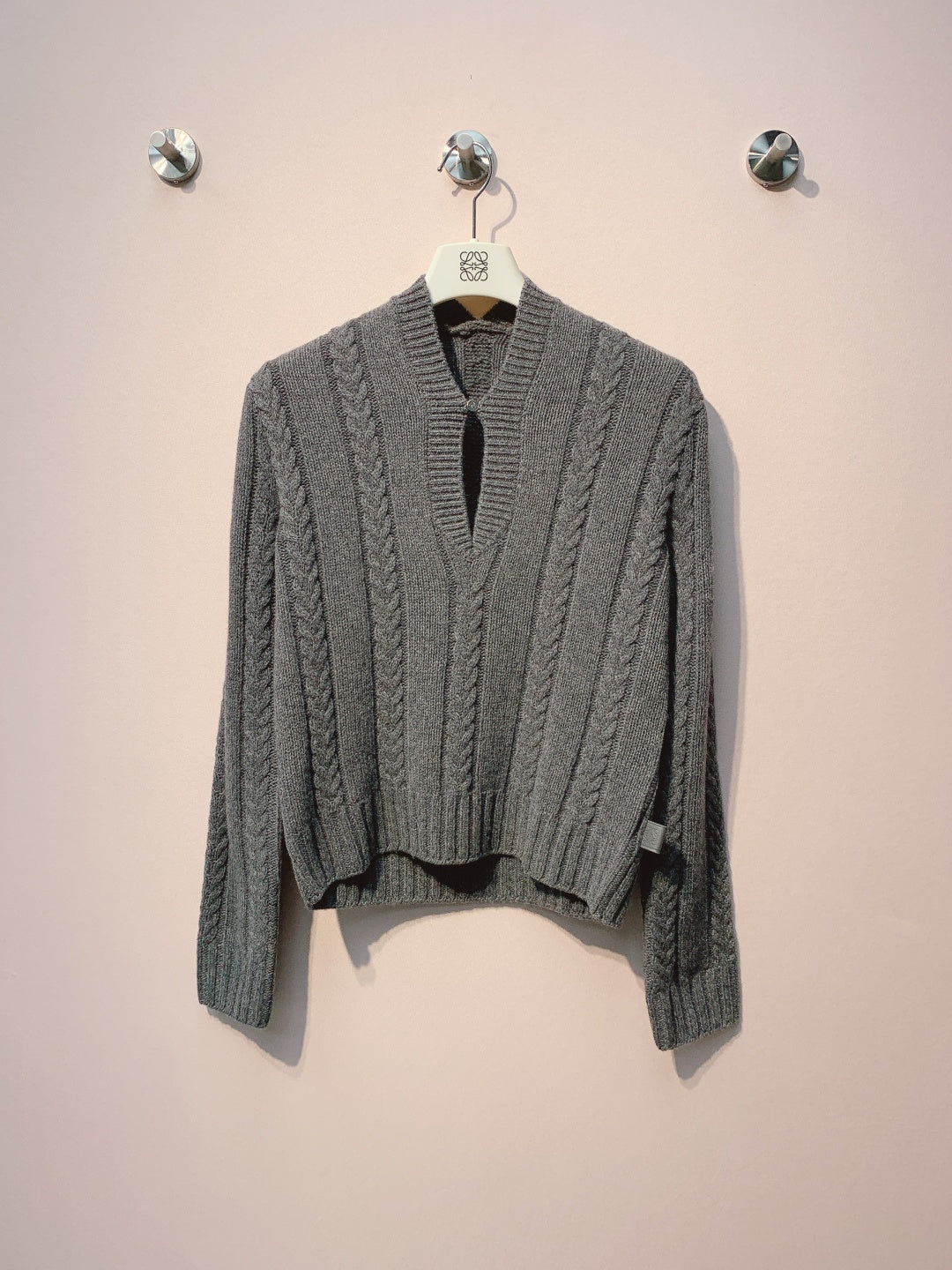 Loewe 2025 Sweater Gray and Brown Wool 315946