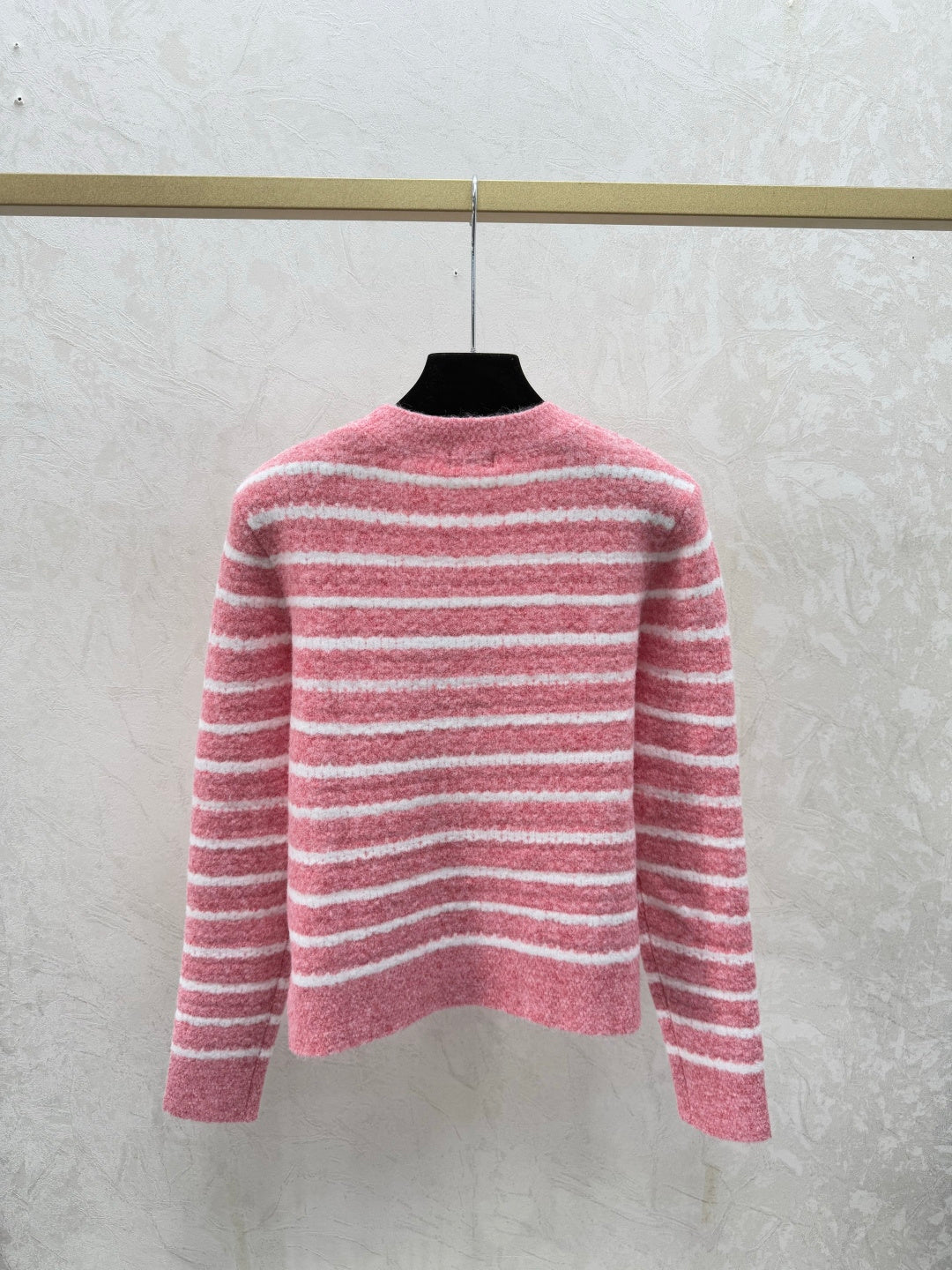Chanel 2025 Striped Long Sleeve Sweater Wool 727133