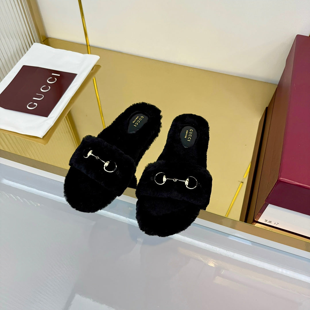 Gucci 2026 Horsebit-Embellished Sandals Wool 988046