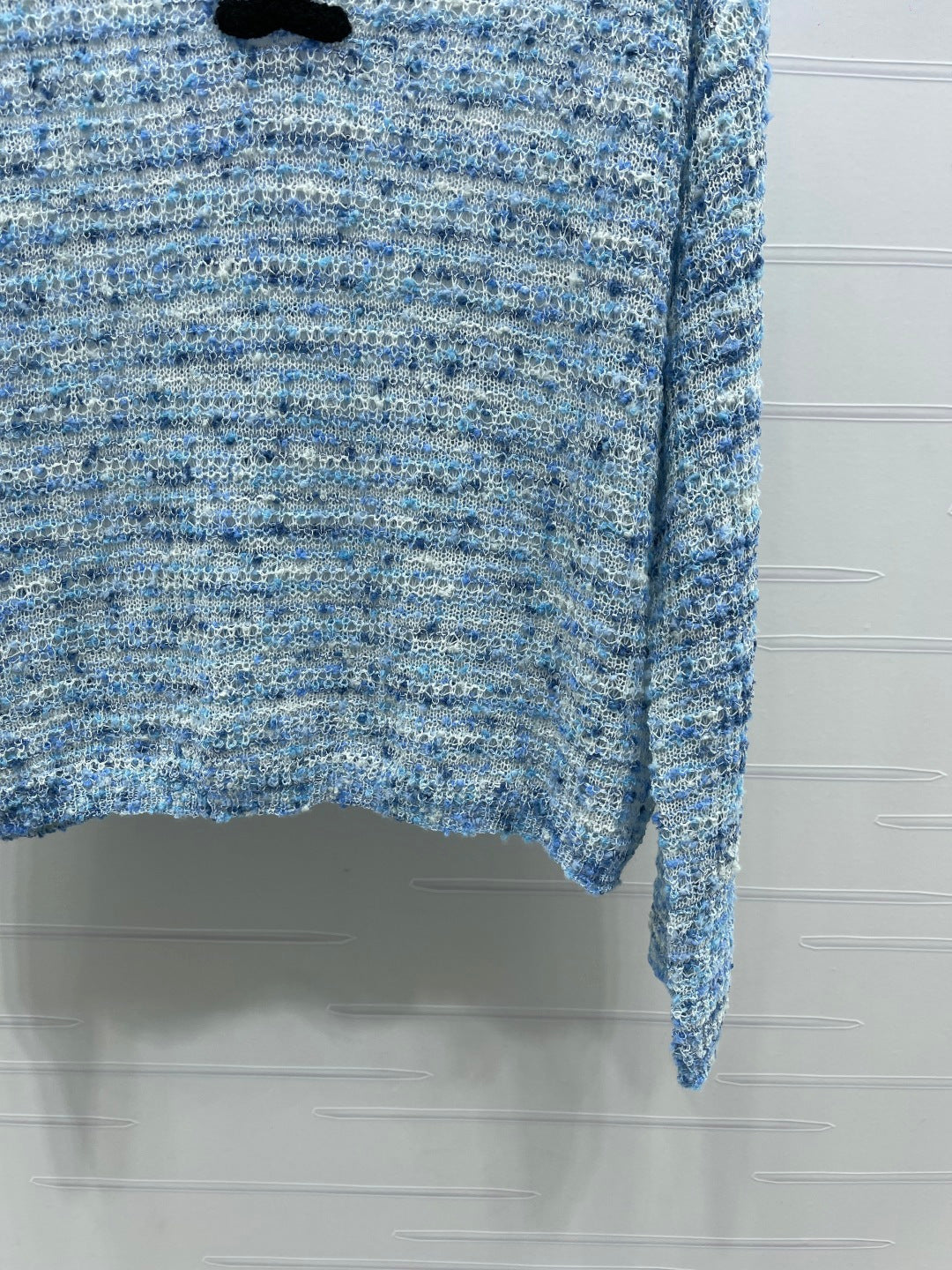 Chanel 2026  Off-the-shoulder Knit Long-sleeved Top Wool Cashmere