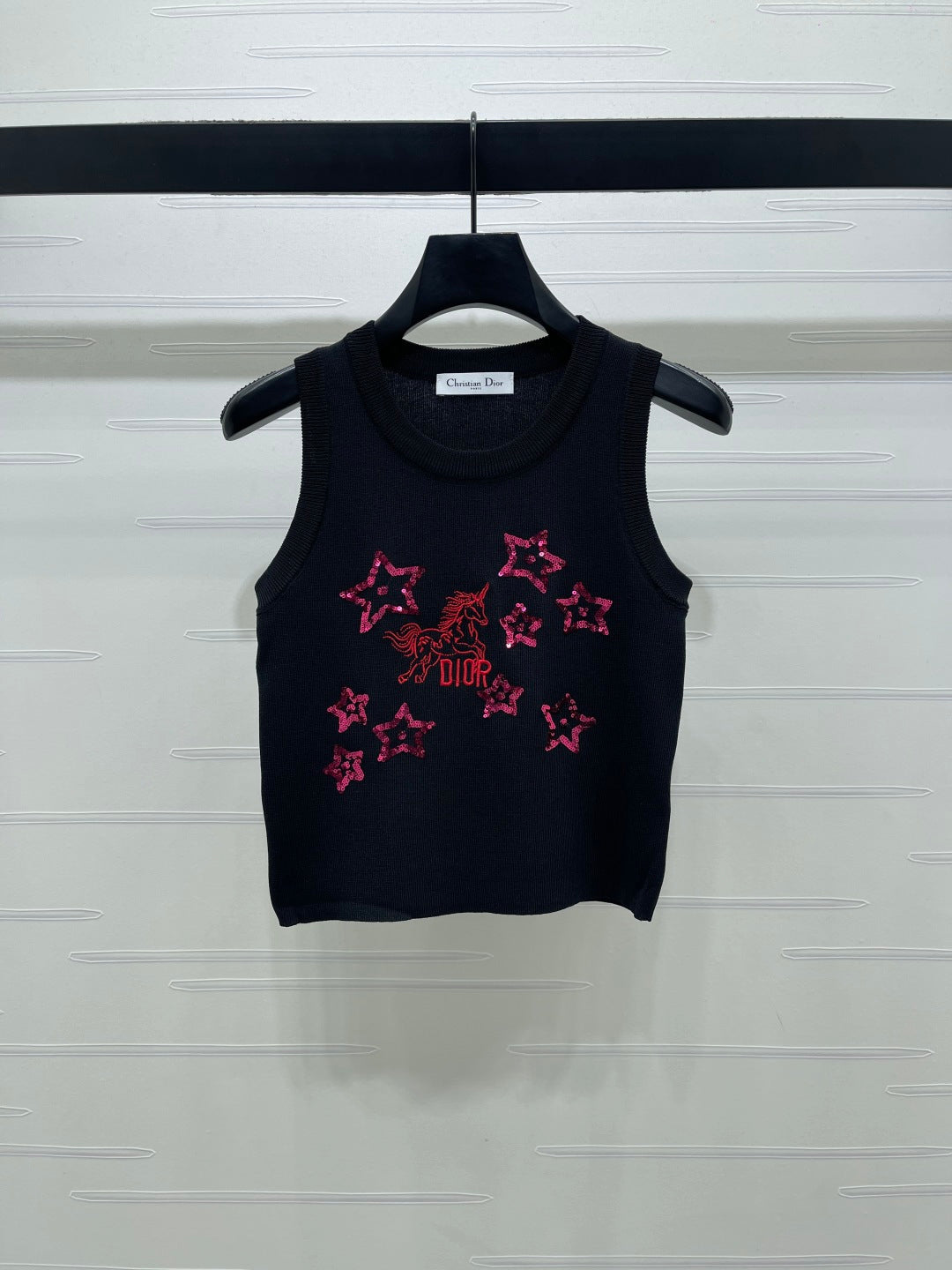 Dior 2026 Sequined Knit Vest Wool