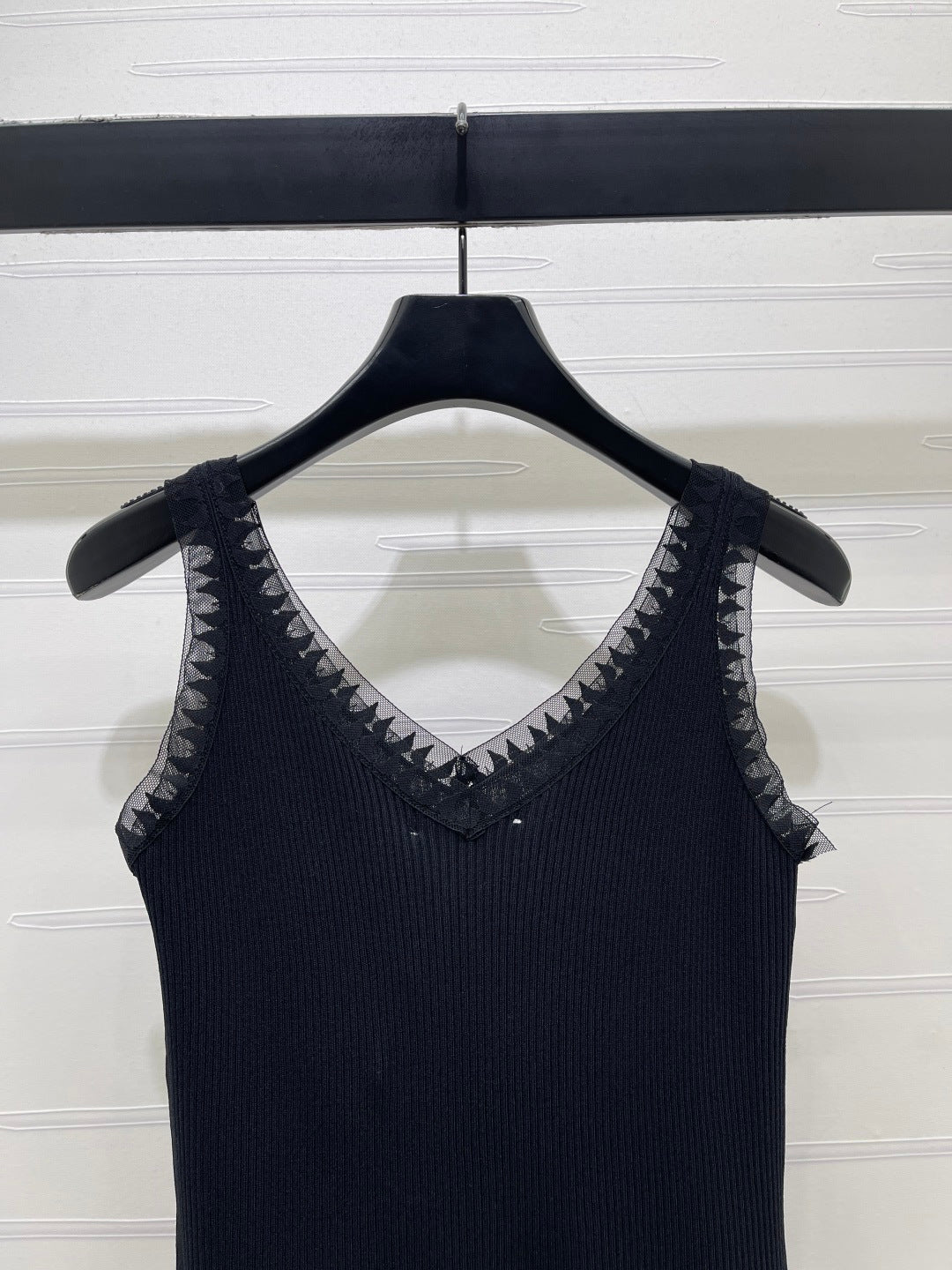 Miumiu 2026 Vest Black and Cream Polyester Viscose