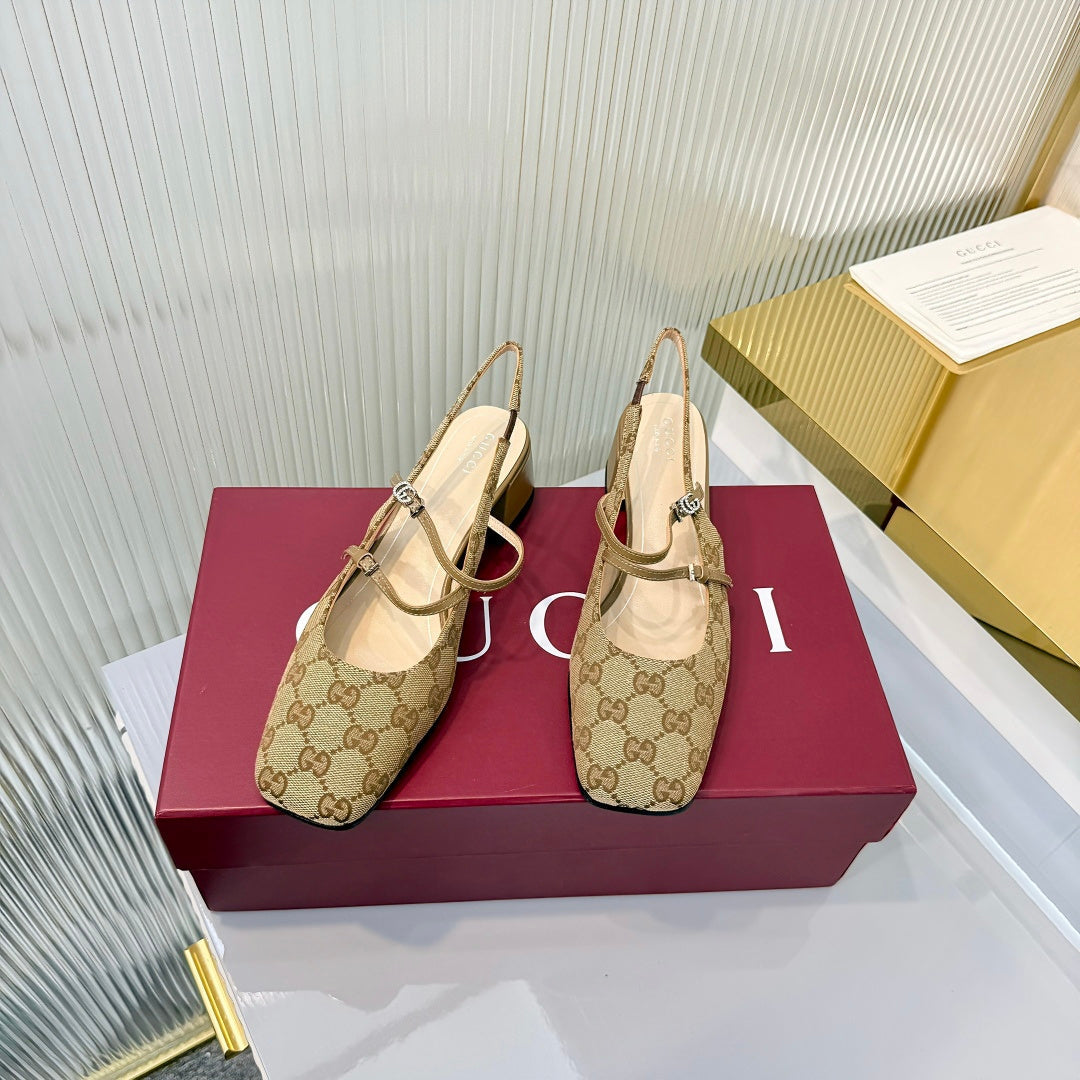 Gucci 2026 Slingback 35mm Canvas 928242