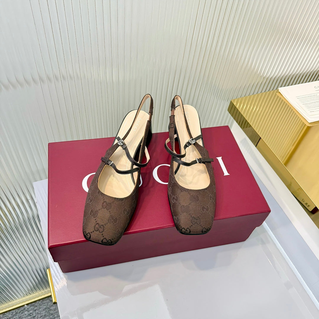 Gucci 2026 Slingback 35mm Canvas 928242